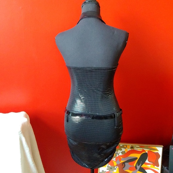 Flamingo USA sequence little black party dress - Picture 6 of 8